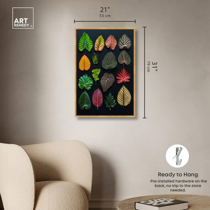 Leaf Lexicon Canvas by Art Remedy