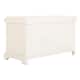 SAFAVIEH Freddy Distressed White Wicker Storage Bench - 33.5" x 16.1" x 19.9"