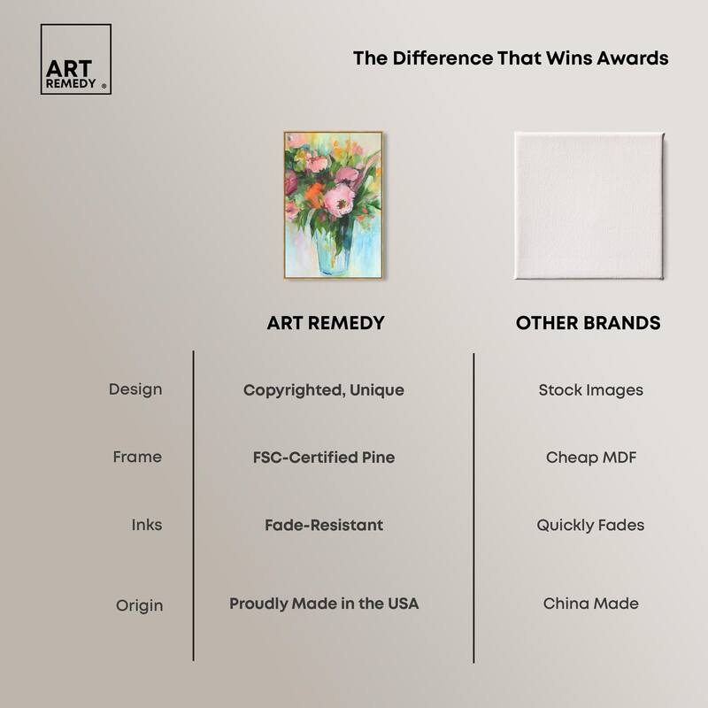 Charming Bouquet Canvas by Art Remedy