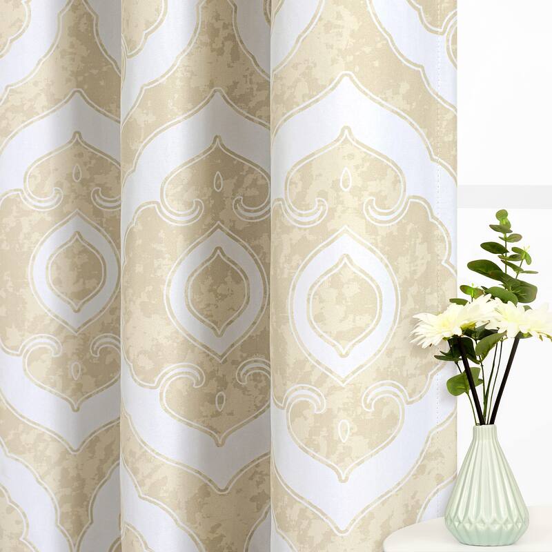 DriftAway Rory curtain 2 Panels Set for Living Room Boho Medallion Chic Drapes