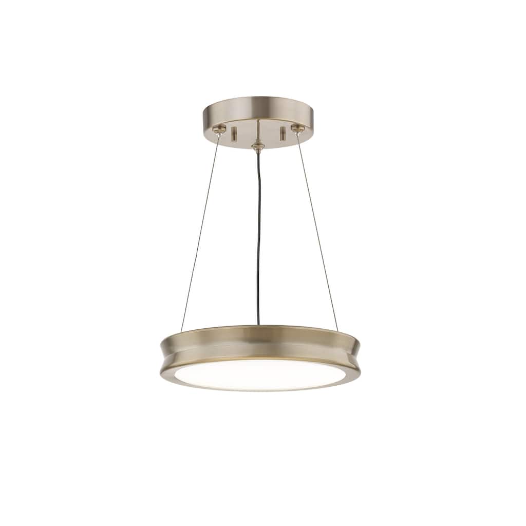 EVOLV Fusion Bevel 8.5-inch LED Pendant with Opal Glass