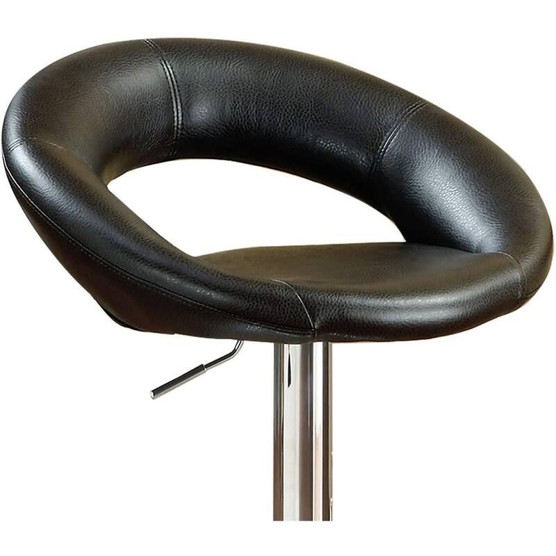 Adjustable Swivel Bar Stools Set of 2, Faux Leather Counter Height Bar Stools with Back, Dining Chairs with Footrest