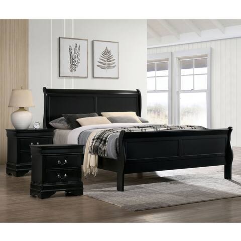 Furniture of America Lavina Transitional Solid Wood 3-Piece Bedroom Set
