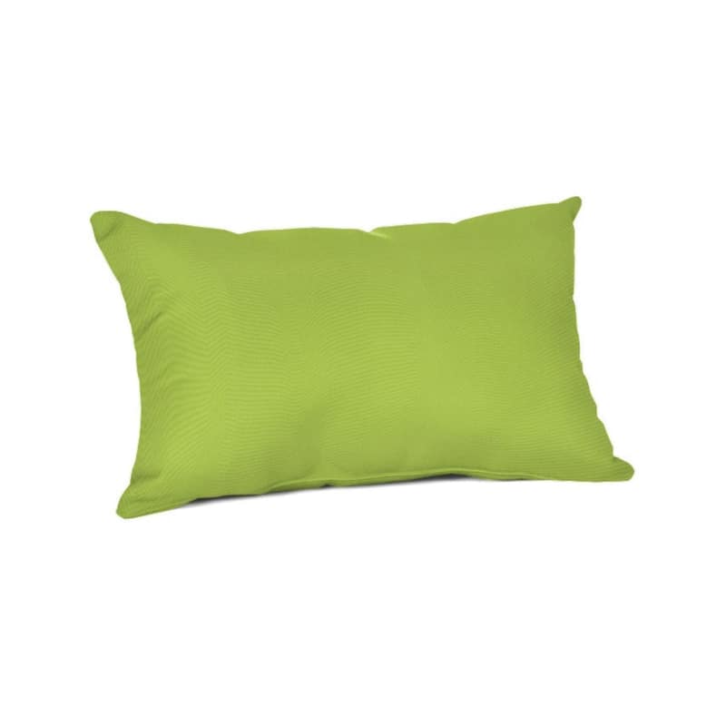 Sunbrella® Solid Fabric 1-Piece Indoor/Outdoor Lumbar Pillow, 19"W x 12"L - Canvas Macaw