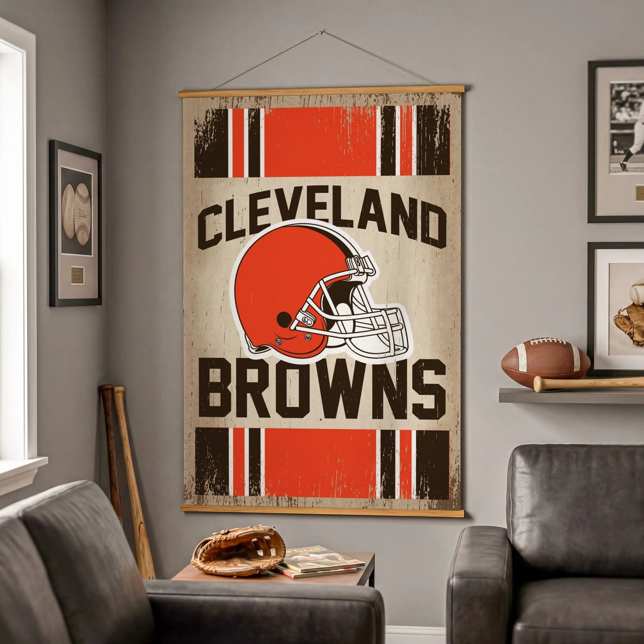 Cleveland Browns Canvas Wall Tapestry