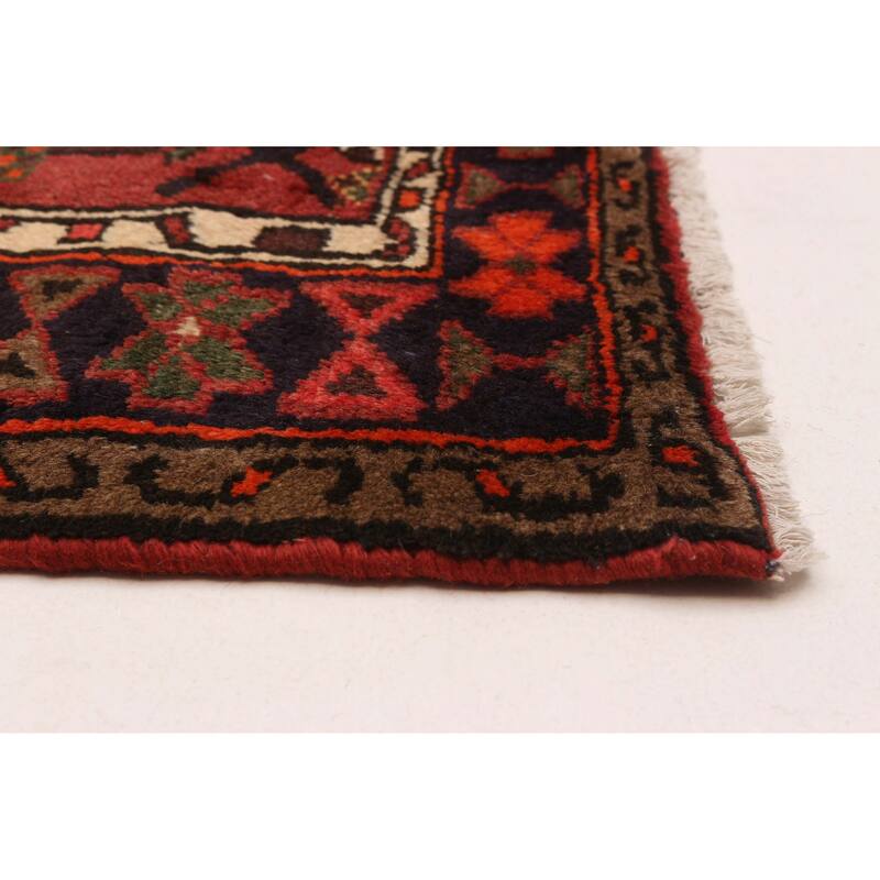 ECARPETGALLERY Hand-knotted Andelz Red Wool Rug - 4'3 x 6'3