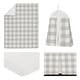 preview thumbnail 2 of 4, Sweet Jojo Designs Gray White Rustic Woodland Flannel Grey Buffalo Plaid Check Collection Boy Girl 4-pc Nursery Crib Bedding Set