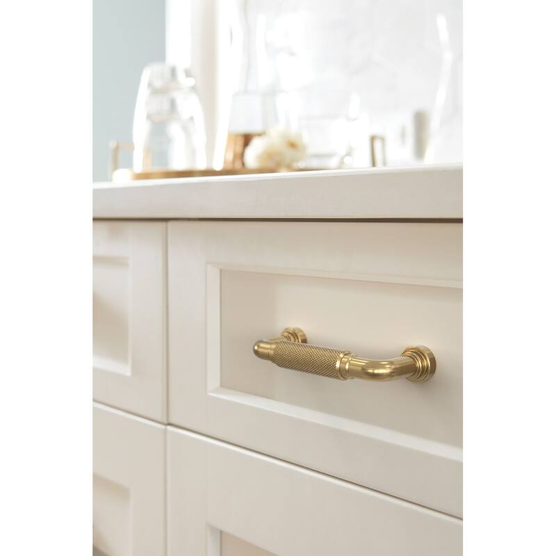 Amerock BP37681 Collet 3" Center to Center Knurled Handle Cabinet Pull