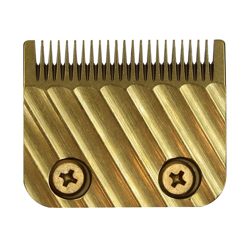 BaByliss Pro Replacement Gold Titanium Wedge Blade #FX603G + Fade Brush BPFADEB + 9" Clipper Comb