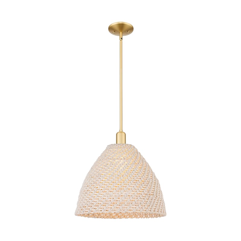 Innovations Lighting Downtown Urban - Natural Ballston Dome - 1 Light 16" Stem Hung Mini Pendant