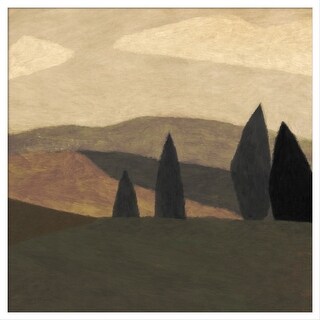 Paysage 2 by Dan Hobday Wood Framed Wall Art Print