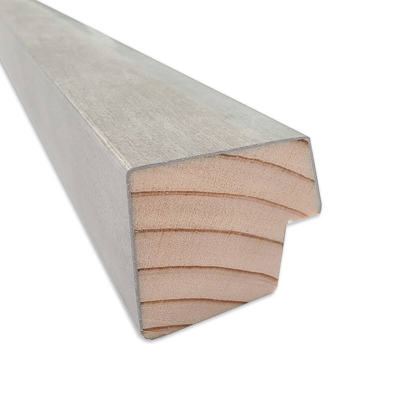 Two Tone Wood Framed White Corkboard Bulletin Board
