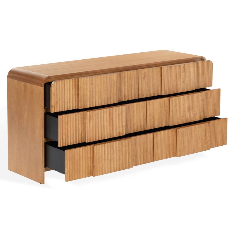 SAFAVIEH Couture Vitale Reeded Wood Dresser