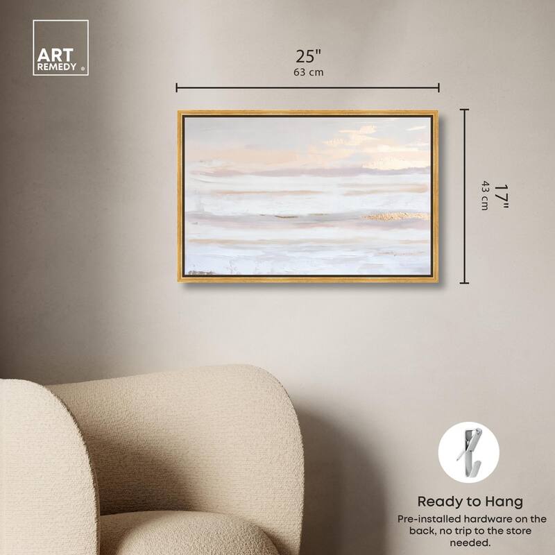 Gilded Dawn Canvas by Art Remedy