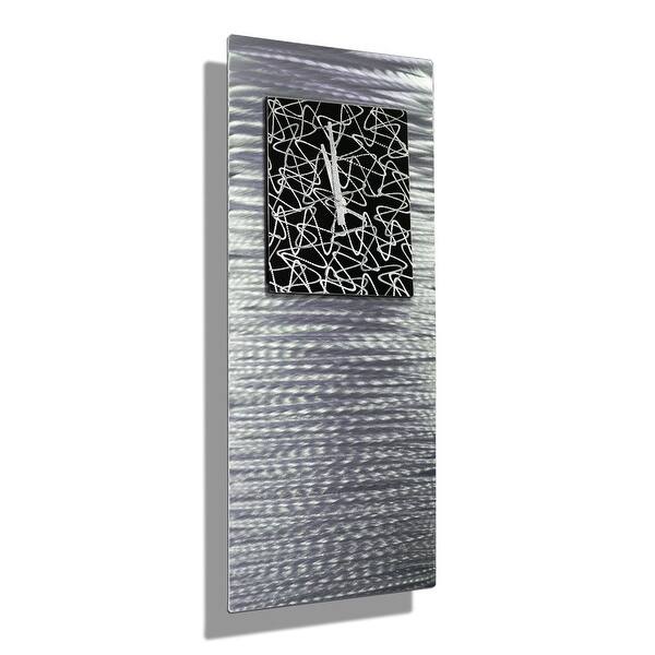 Statements2000 Modern Metal Wall Clock Art Abstract Decor By Jon Allen Radiance Clock 24 X 9 Overstock 27545421