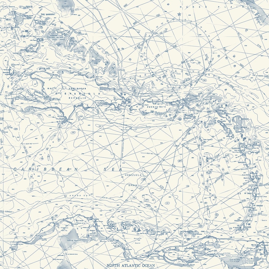 Chesapeake Charts Navy Nautical Chart Wallpaper