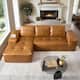 Option Left Chaise-Brown