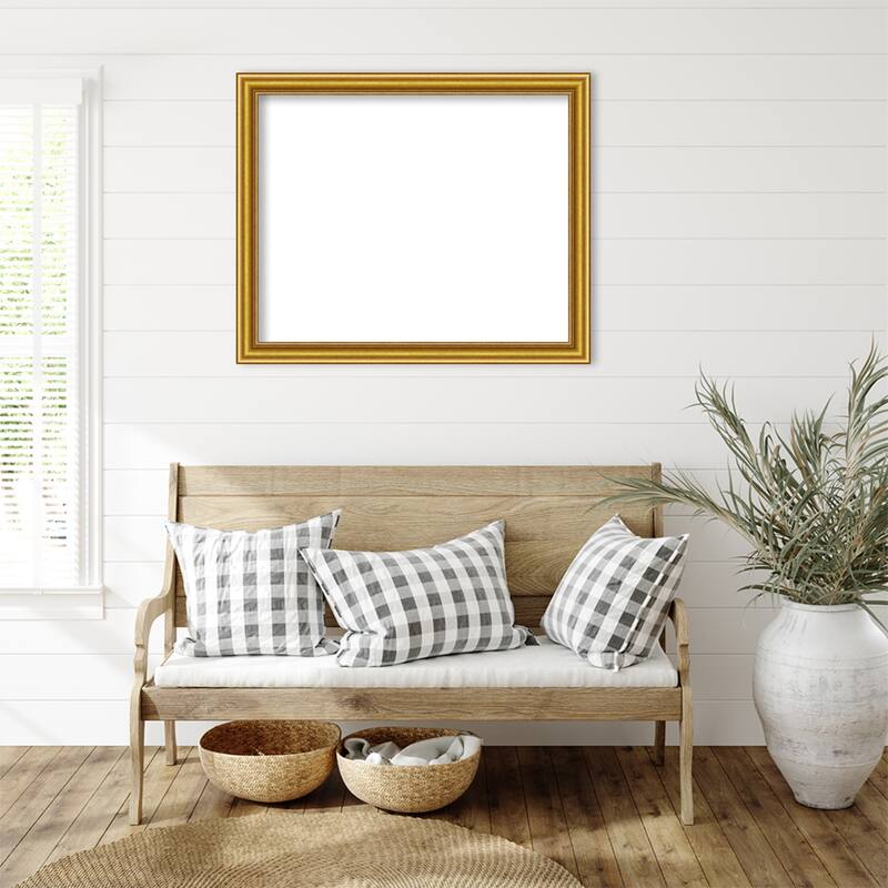 Amanti Art Townhouse Gold Framed Dry Erase Magnetic Board