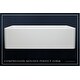 preview thumbnail 3 of 18, Fossil Blu 36-Inch SOLID Fireclay Farmhouse Sink in White, Polished Nickel Accessories, Flat Front - 36 x 20 x 10