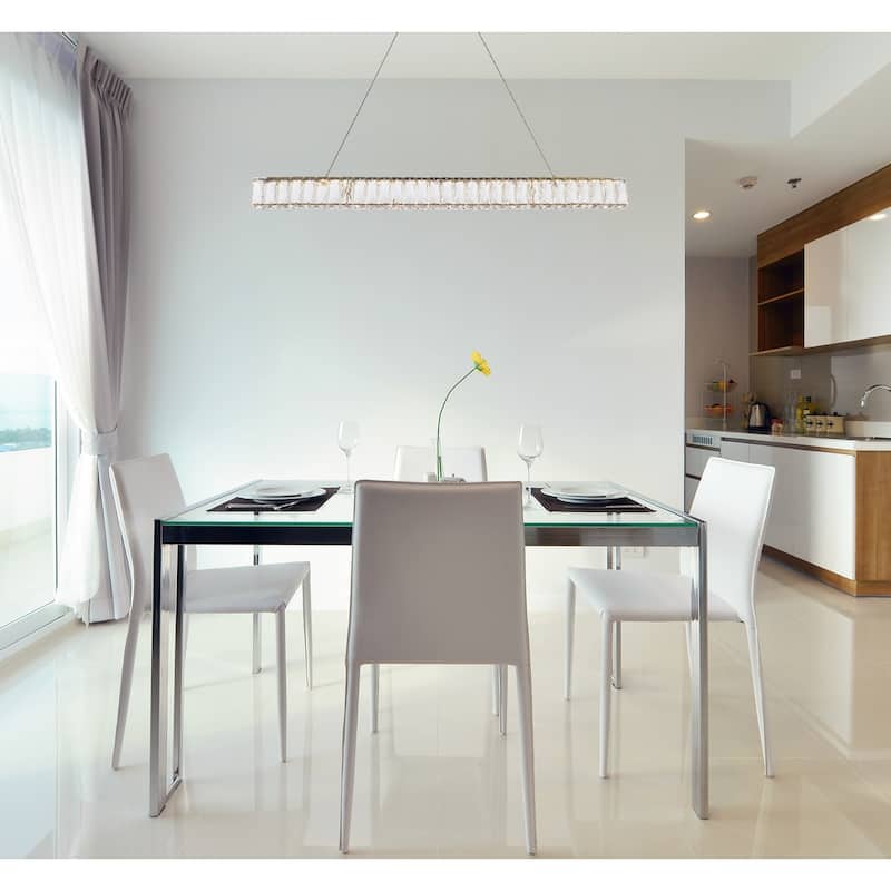 Indigo Home LED linear pendant in gold