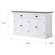 preview thumbnail 4 of 2, NovaSolo Halifax Contrast Classic White Buffet Table