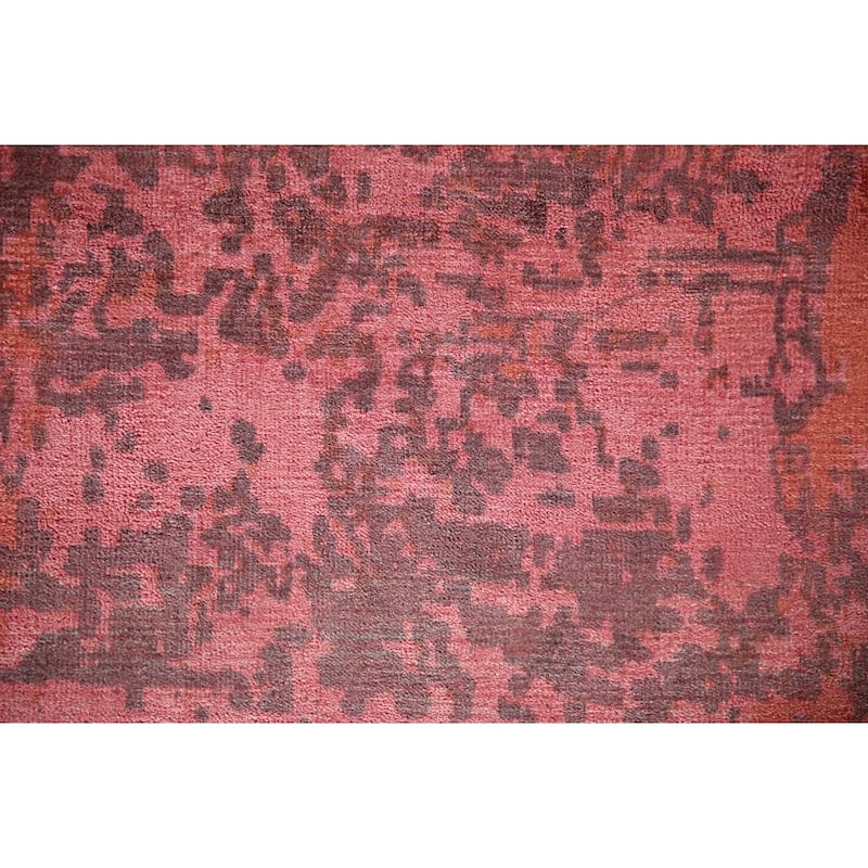 All-Over Abstract Modern Area Rug Handmade Wool Carpet - 5'0"x 8'1"