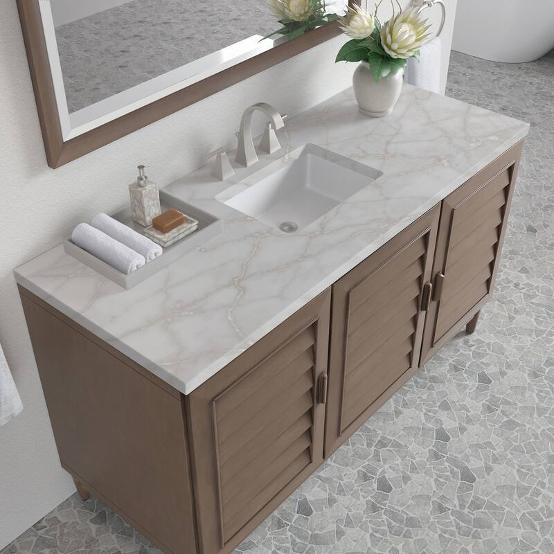 James Martin Vanities 620-V60S-FVSL Portland 60" Free Standing Single