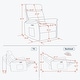 preview thumbnail 13 of 33, MCombo Modern Fabric Power Recliner, Electric Swivel Glider Rocker Recliner Chair for Nursery with USB Ports, Side Pockets 7763