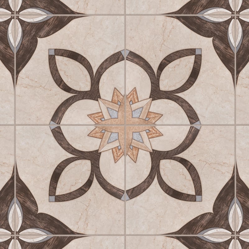 Merola Tile Argos Natural 17-3/4" x 17-3/4" Ceramic Floor and Wall Tile