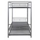 preview thumbnail 16 of 15, Twin-Over-Twin Metal Bunk Bed With Trundle,Can be Divided into two beds,No Box Spring needed,Ultimate Space Saver
