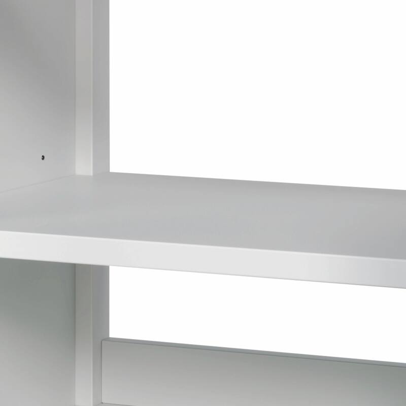 30" Bathroom Vanity with Ceramic Sink, Equipped with Adjustable Shelf and Tip-Out Tray