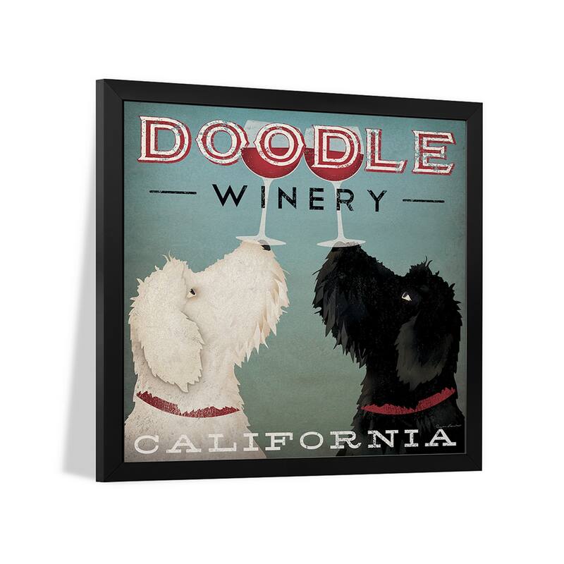 Doodle Winery Premium Framed Poster by Ryan Fowler