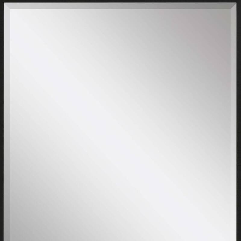 HomeRoots 43" Black Framed Accent Mirror - 33.00 in. x 43.00 in. x 2.00 in.