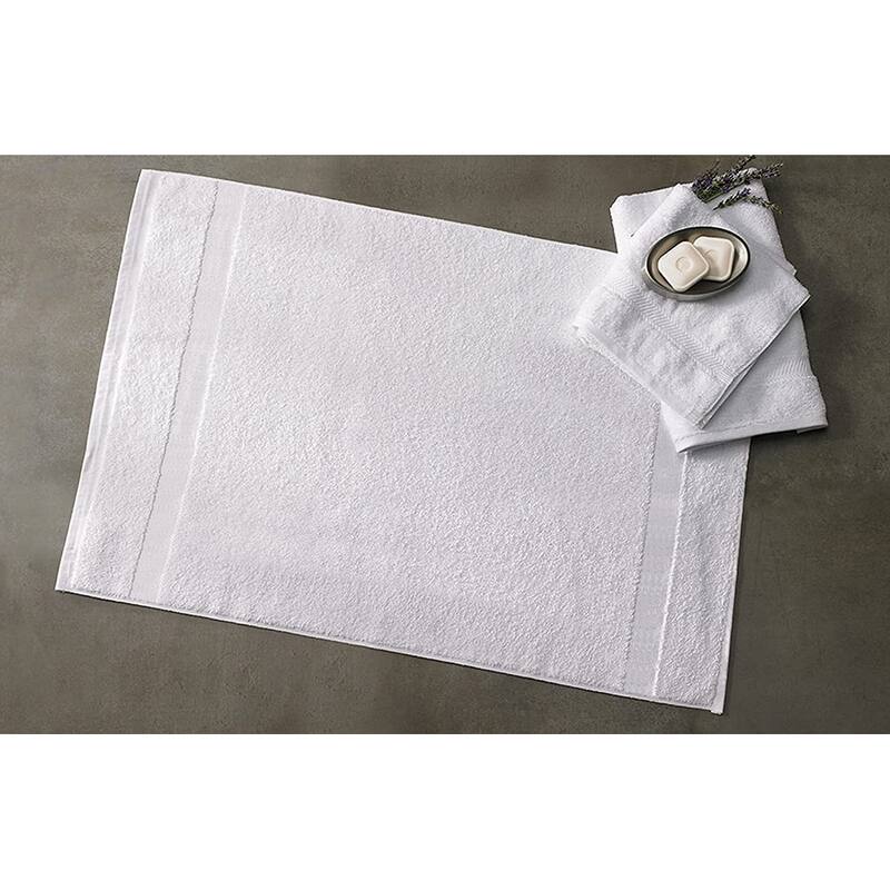 GOTS Certified Organic Cotton Feather Touch Quick Dry 900 GSM Bath Mat, 20"X33"