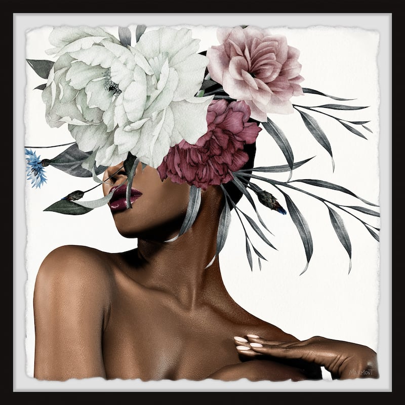 'Take a Flower' Framed Painting Print