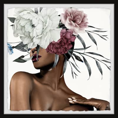 'Take a Flower' Framed Painting Print