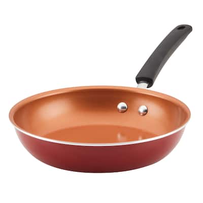 Farberware Easy Clean Pro Ceramic Nonstick Frying Pan, 10-Inch, Red