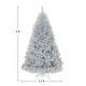 preview thumbnail 5 of 4, 6 Ft Artificial Christmas Tree Silver Tinsel Hinged Tree for Holiday