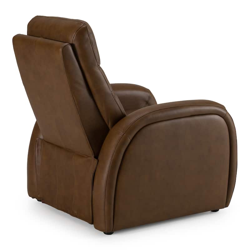 Divani Casa Huslia Modern Brown Leather Zero Gravity Recliner Chair
