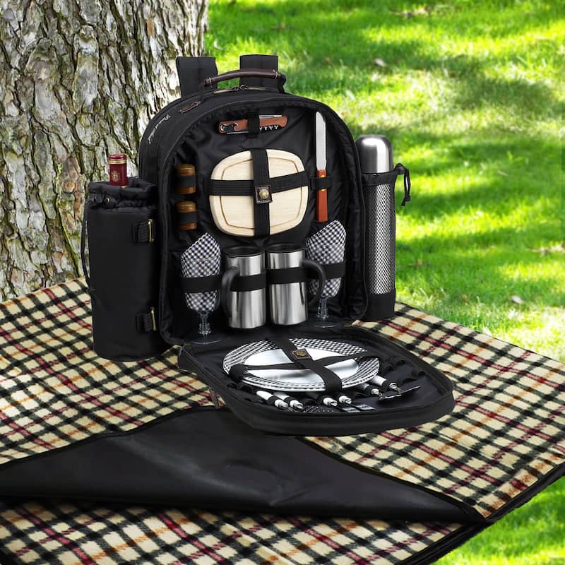 NCAA Washington State Cougars 2-Person Coffee Picnic Backpack