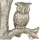 preview thumbnail 9 of 8, Textured Gold Leaf Owl Lamp