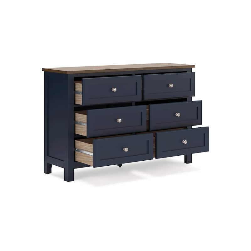 Signature Design by Ashley Landocken Brown/Blue Dresser