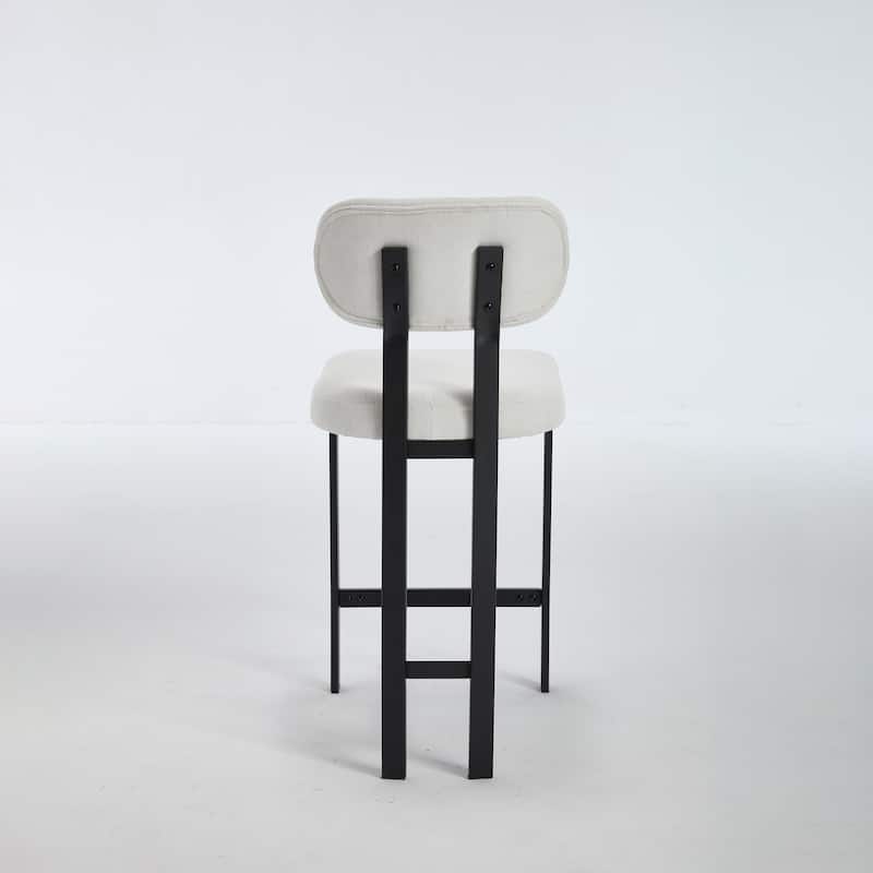 Upholstered Counter Height Bar Stools Side Chairs Set of 2