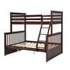 preview thumbnail 11 of 18, House Bed with Roof Design Twin/Twin House Bunk Bed With Shelves And Drawers,Sturdy Construction Loft Bed