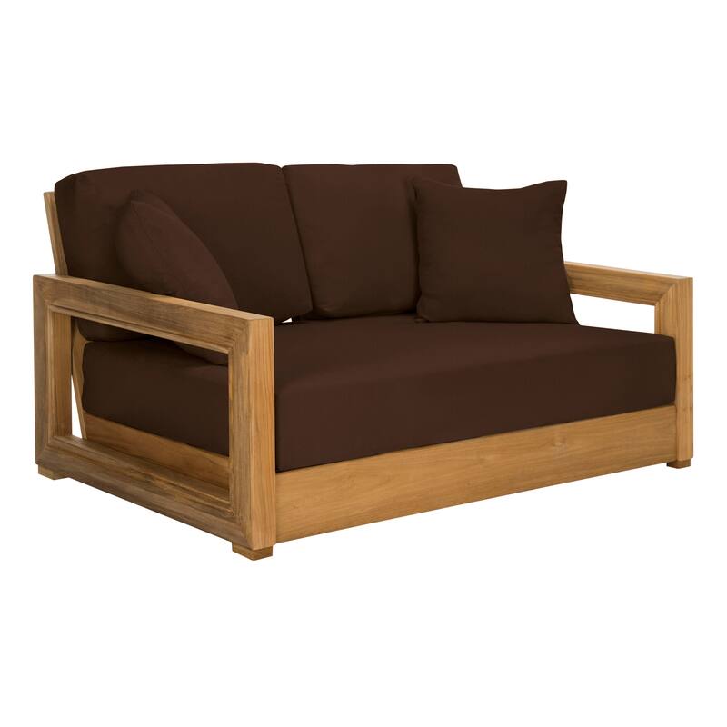 SAFAVIEH Couture Montford Brazilian Teak 2-Seat Bench - 53"W x 36"D x 27"H