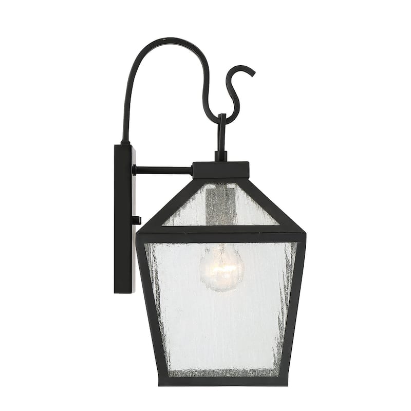 Black One Light Wall Mount from the Woodstock Collection