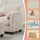 preview thumbnail 10 of 96, Modern Couduroy Modular Sectional Sofa Couch with Ottoman for Living Room