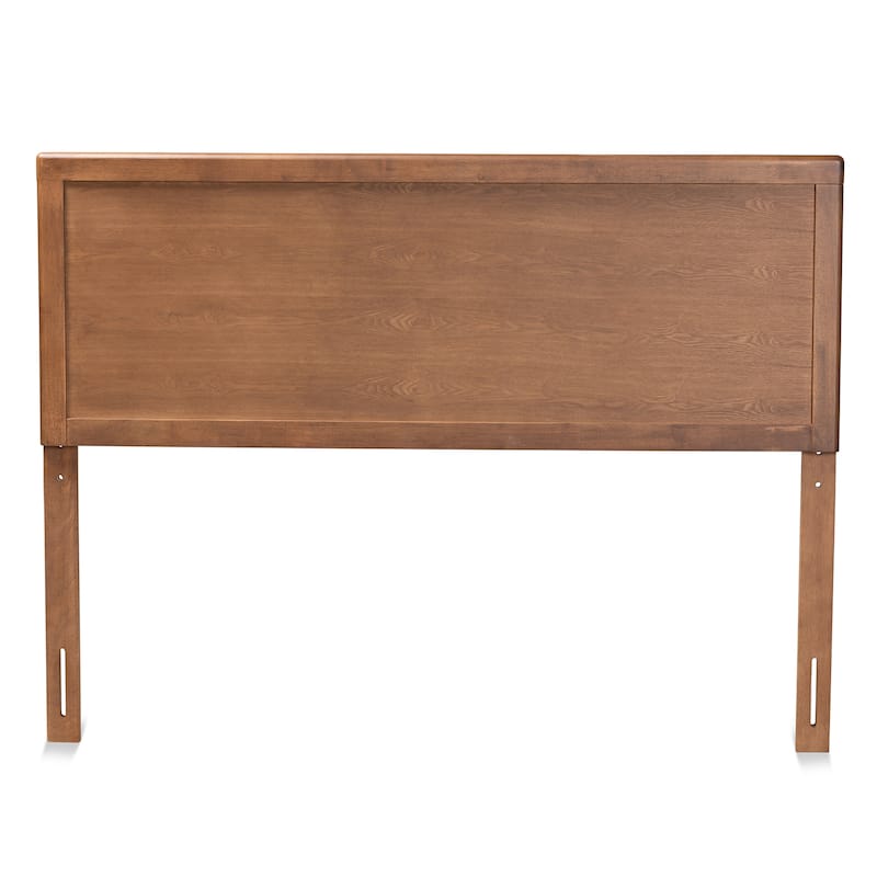 Alan Transitional Ash Walnut Finished Wood Headboard