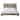 CraftPorch Glam Linen Button Tufted LED Glow Upholstered Bookcase Bed