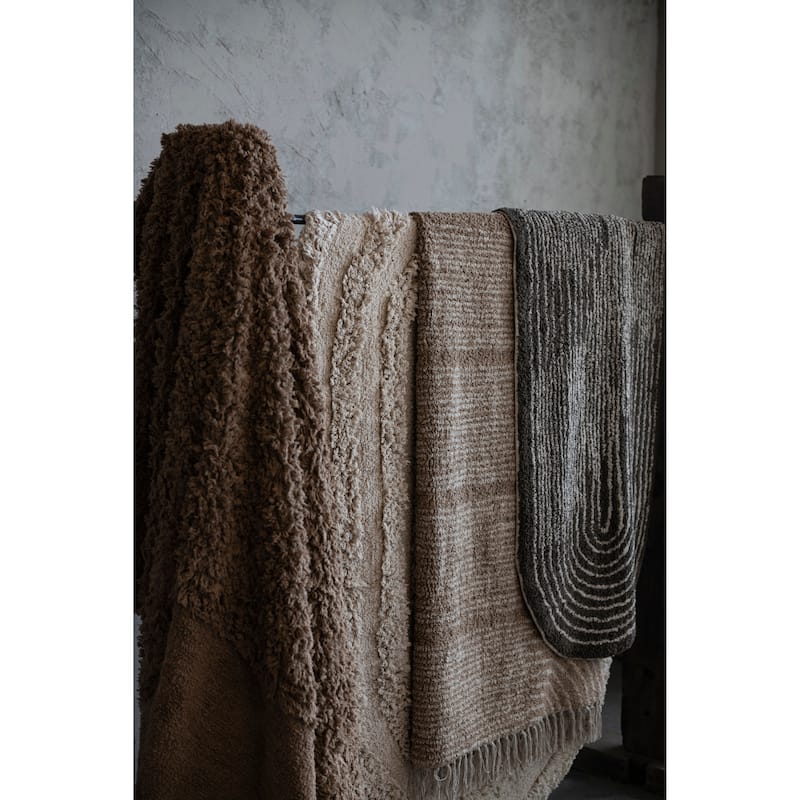 Cotton Tufted Rug - 102.0"L x 66.0"W x 0.3"H - 102.0"L x 66.0"W x 0.3"H